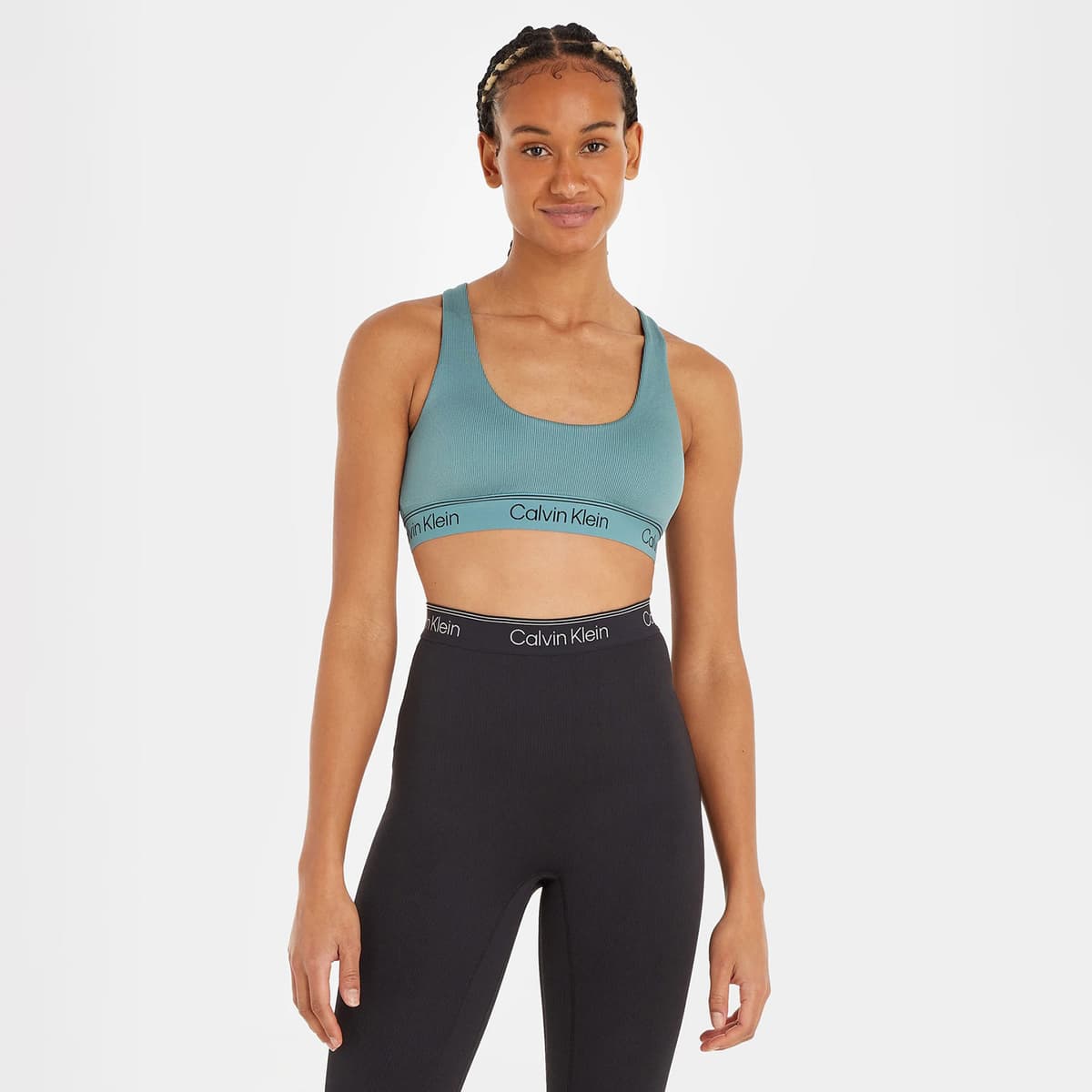 Calvin Klein Medium Support Sports Bra Μπλε