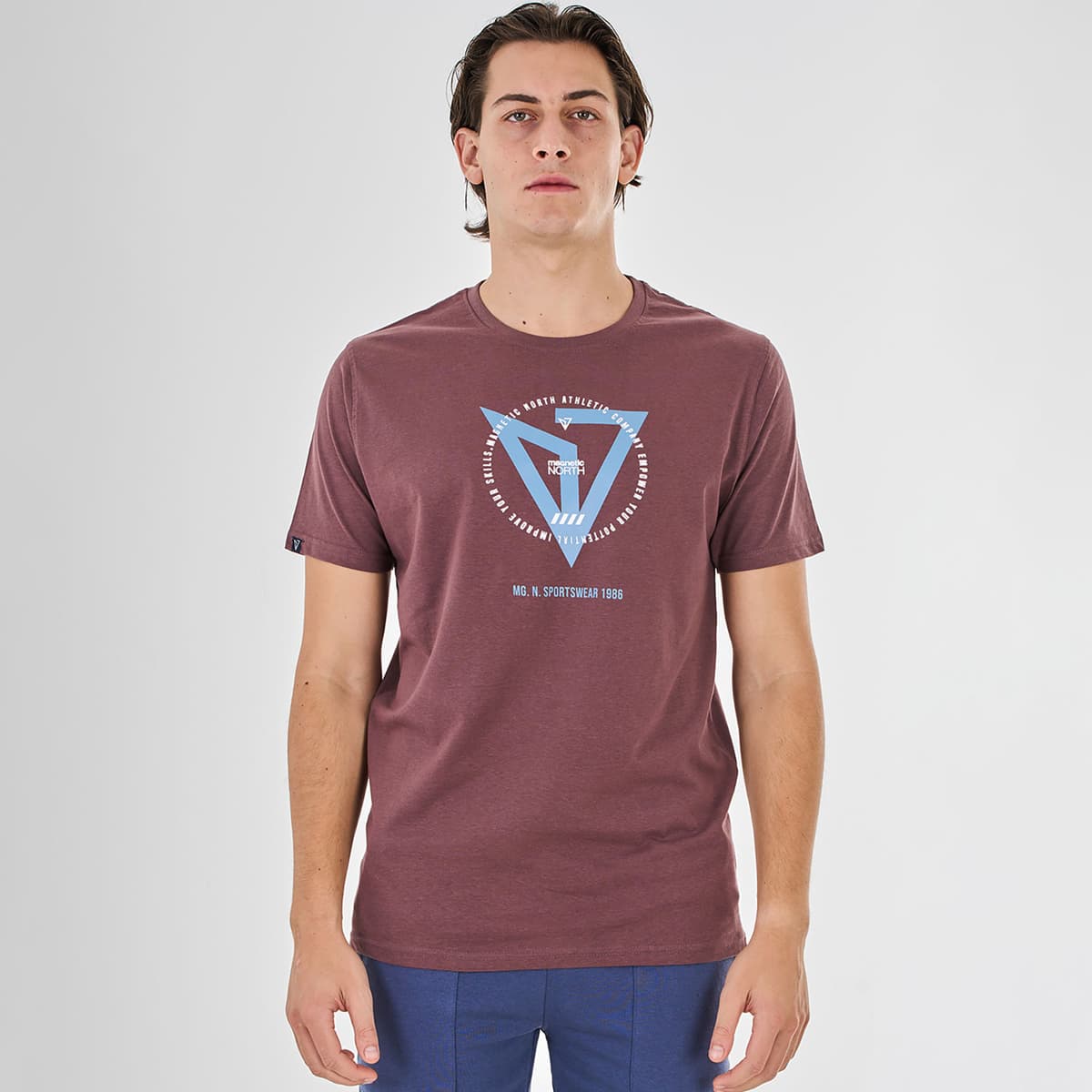 Men's Sports T-Shirts Magnetic North Red