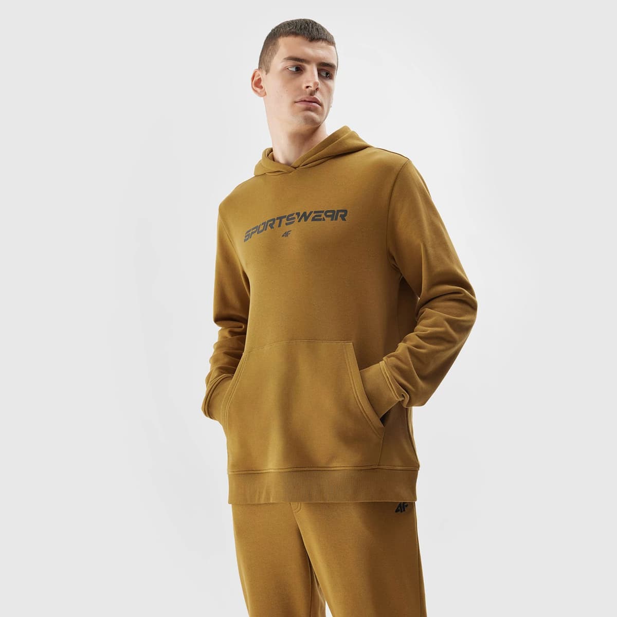 Men's Sports Hoodies & Sweatshirts 4F Brown