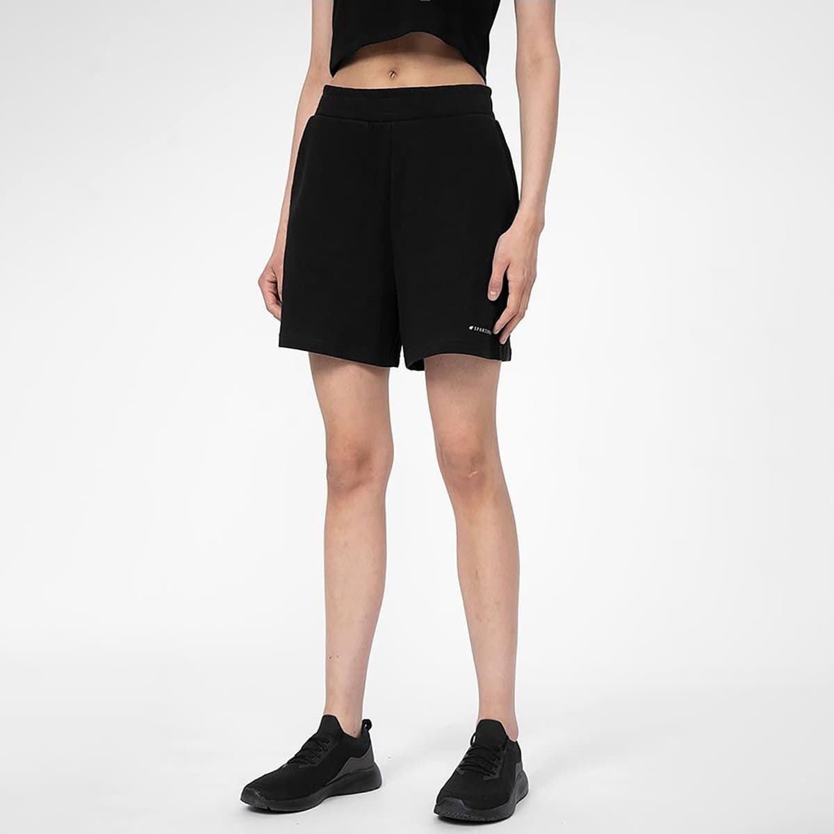 4F Women'S Sweat Shorts Μαυρο