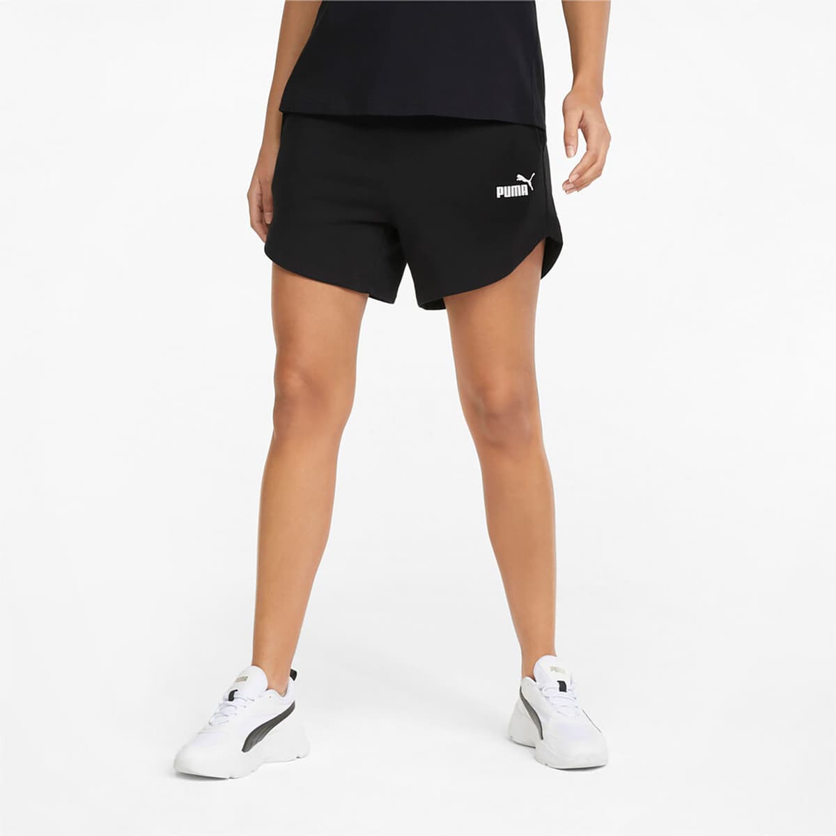 Puma Essentials 5" High Waist Shorts Μαυρο