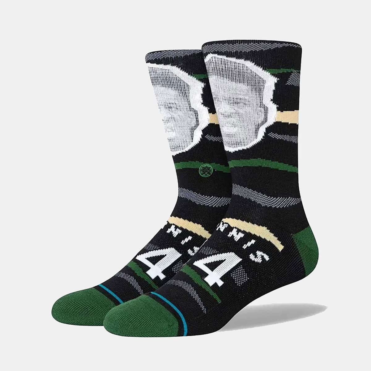 Stance Faxed Giannis Crew Socks Μαυρο