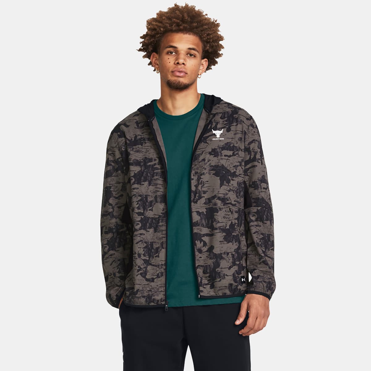 Under Armour Project Rock Iso Tide Hybrid Jacket Καφε