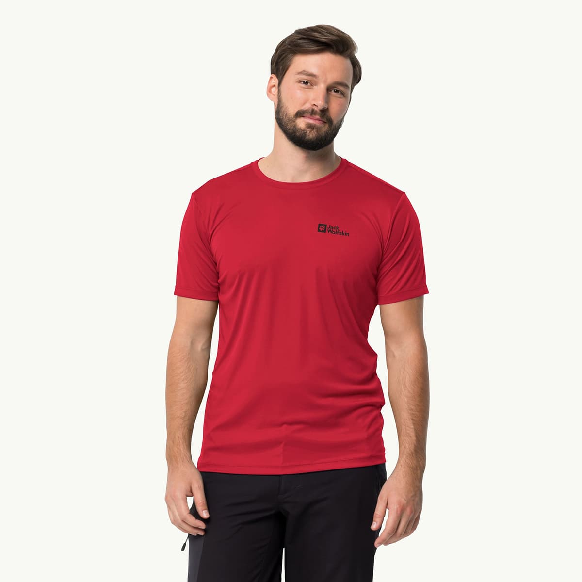 Jack Wolfskin Tech Functional T-Shirt Γκρι