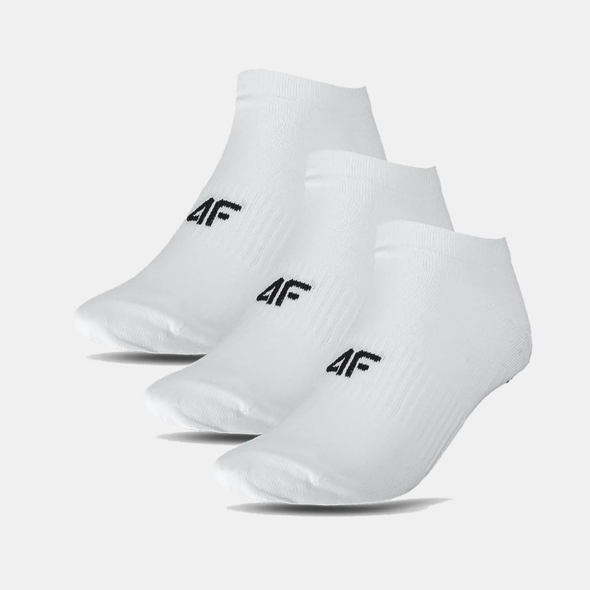 4F Men'S Casual Ankle Socks (3-Pack) Μαυρο
