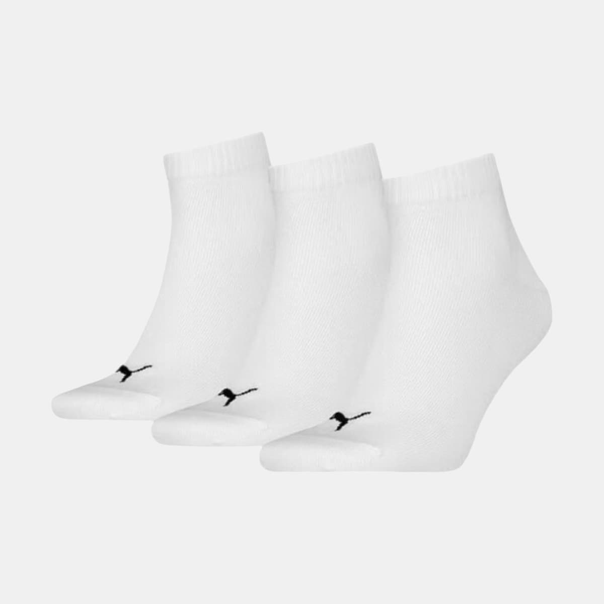 Puma Unisex Quarter Plaιν 3Pair Socks Γκρι