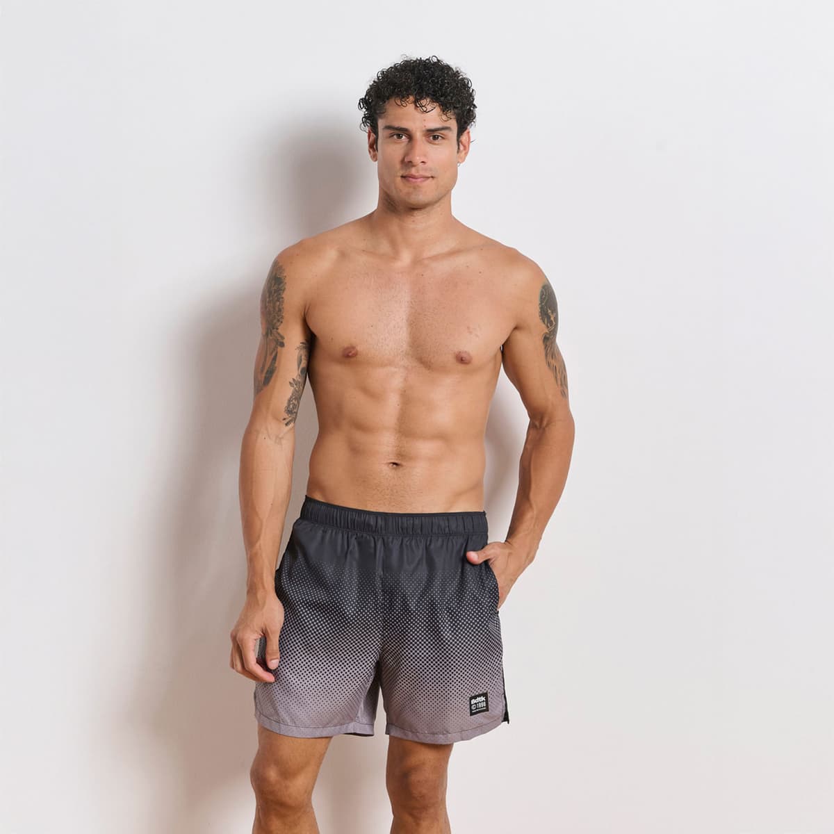 Bdtk Short Swim Shorts Γκρι