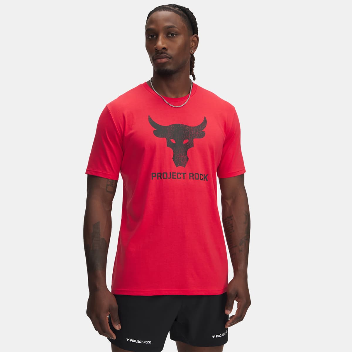 Under Armour Project Rock Payoff Graphic T-Shirt Κοκκινο