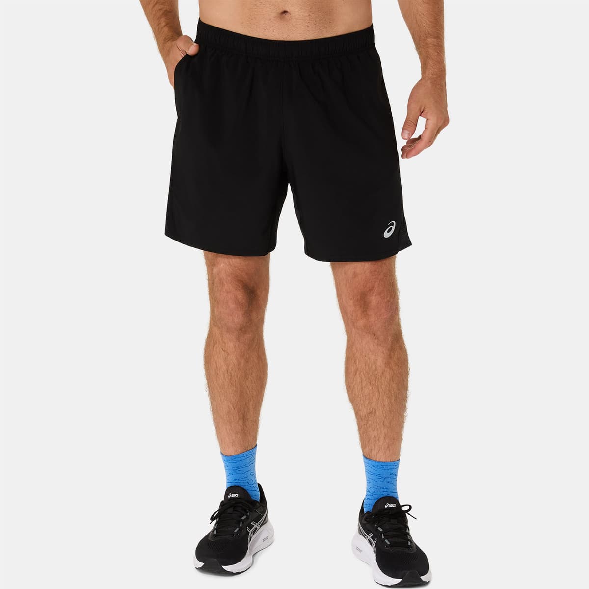 Asics Core 7In Running Short Μαυρο