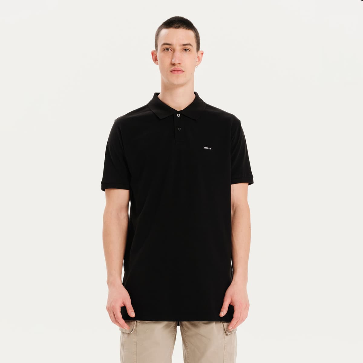 Emerson Men'S Polo Shirt Μαυρο