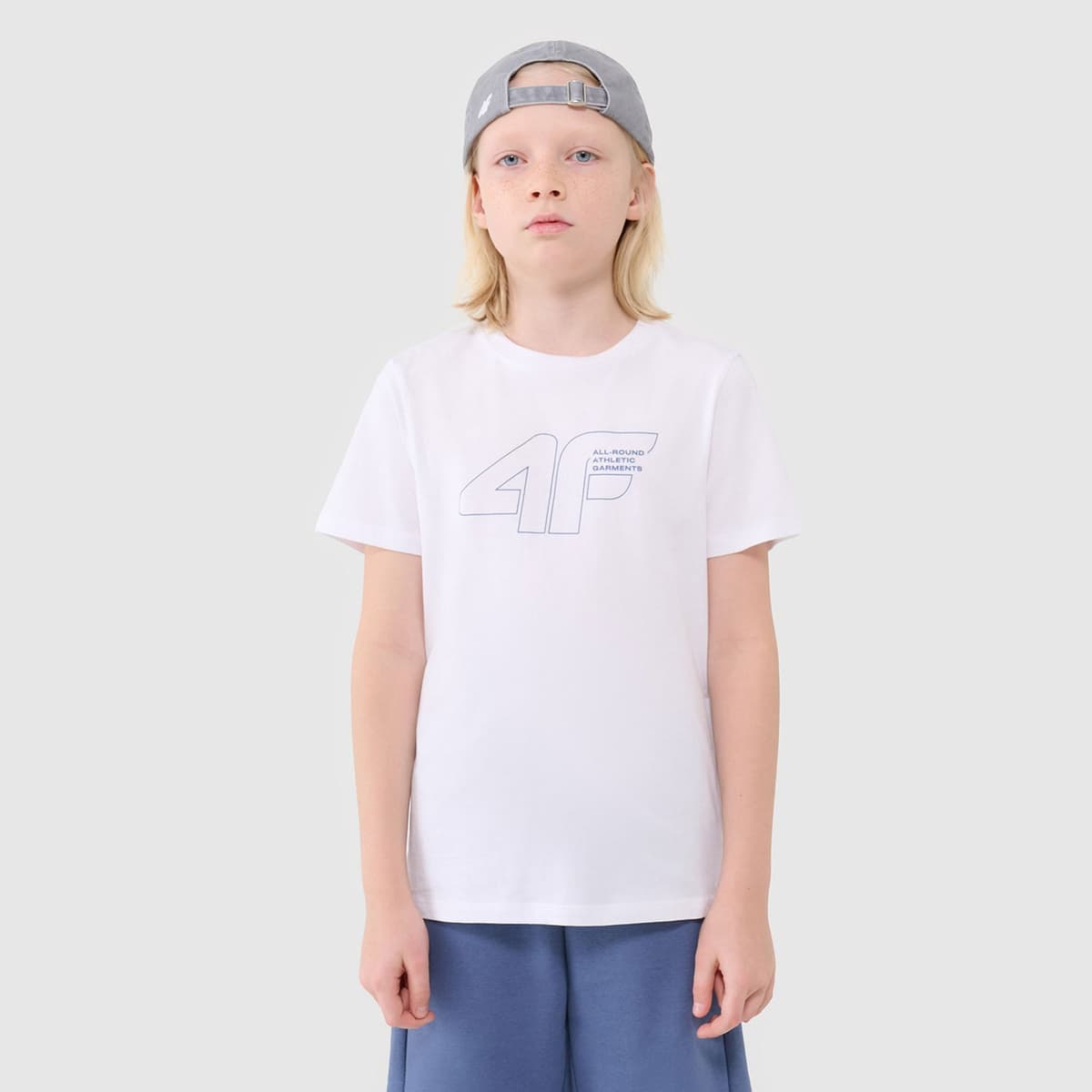 4F Boys' Logo T-Shirt Μαυρο