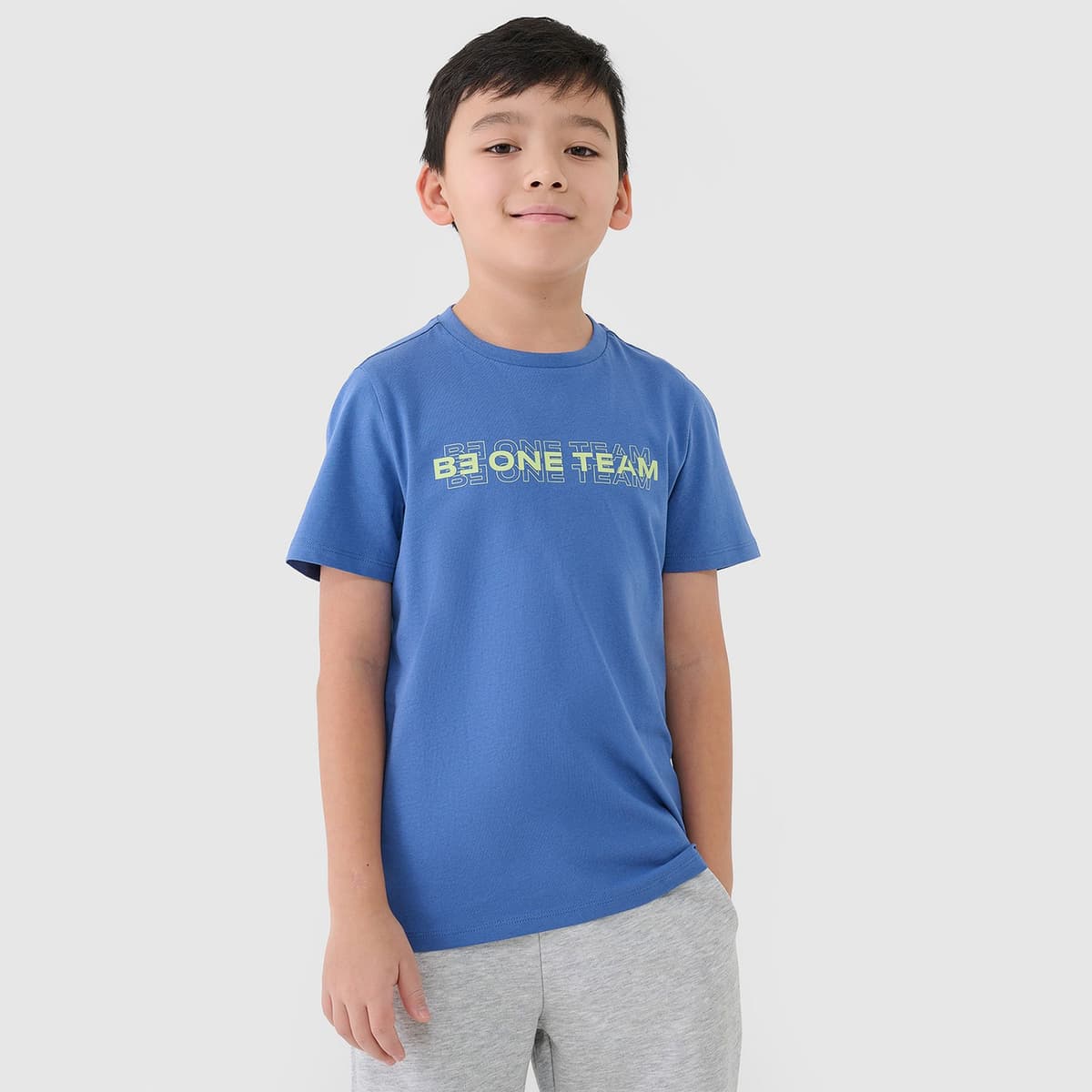 4F Boy'S T-Shirt With Print Μπλε