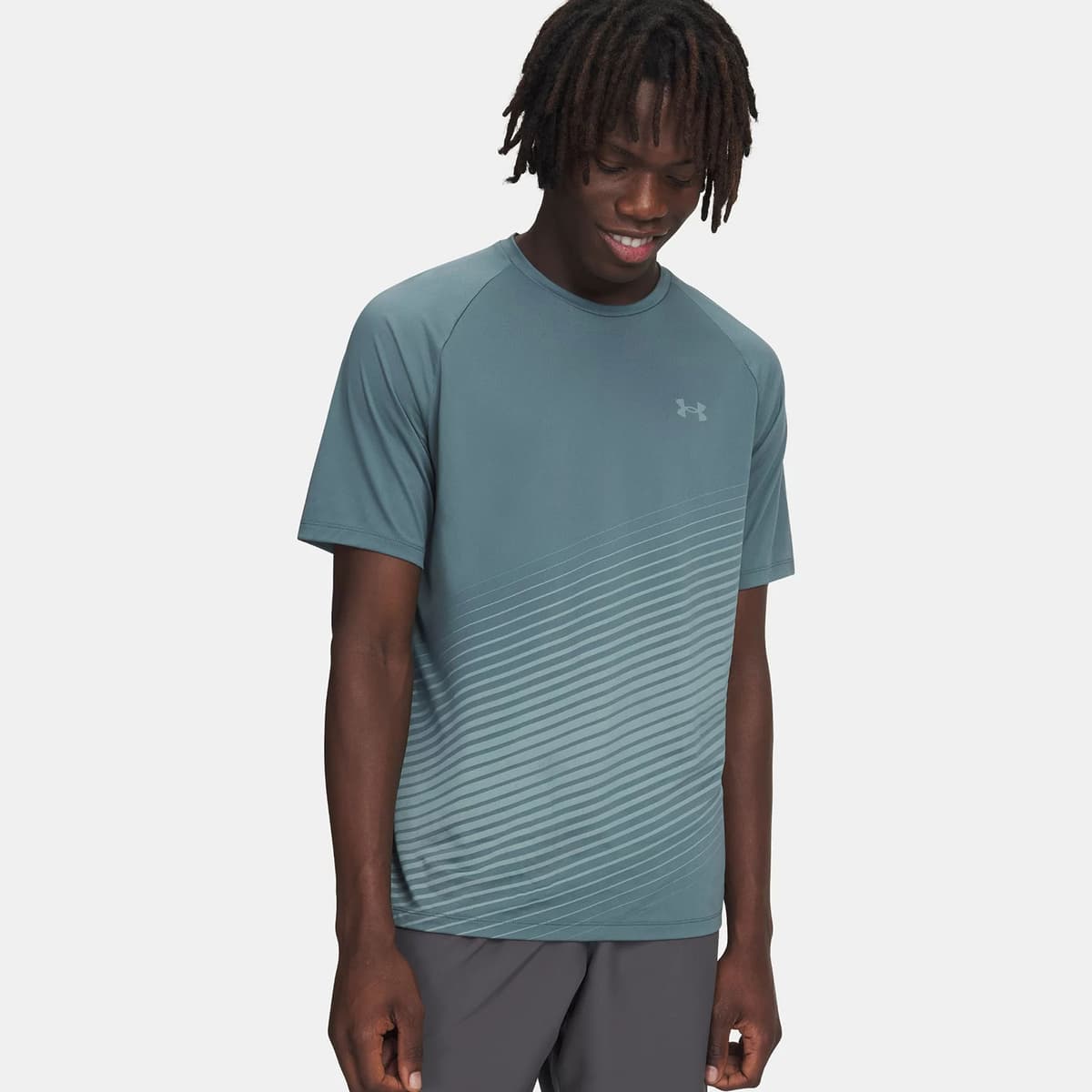 Under Armour Tech Fade Men'S Short Sleeve T-Shirt Μπλε
