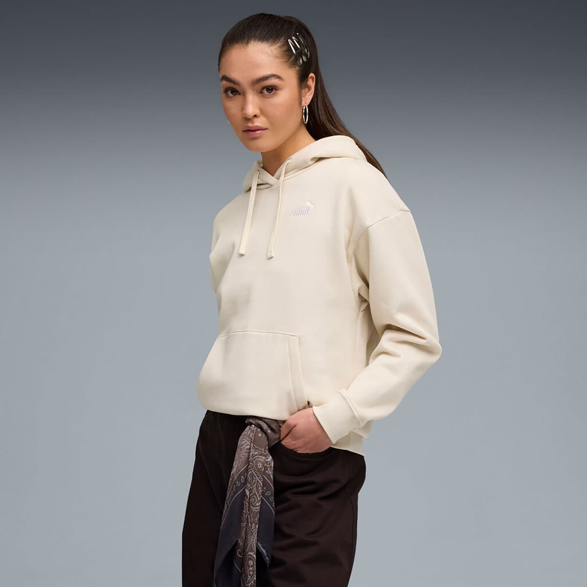 Women's Sports Hoodies & Sweatshirts Puma Beige