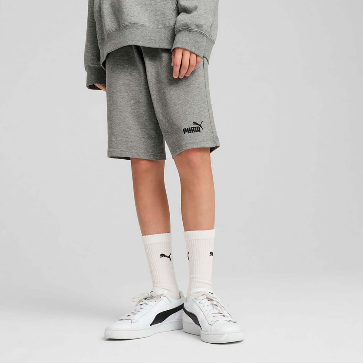 Puma Kids Essentials No. 1 Logo Jersey Shorts Μαυρο