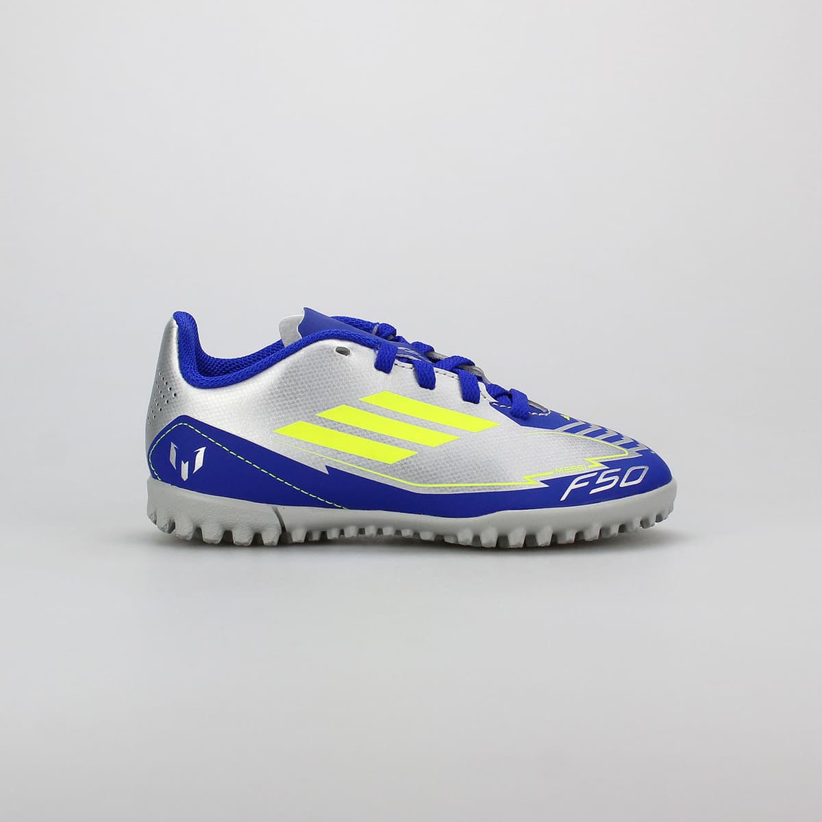 Adidas Kids F50 Club Tf Messi Turf Cleats Ασημι