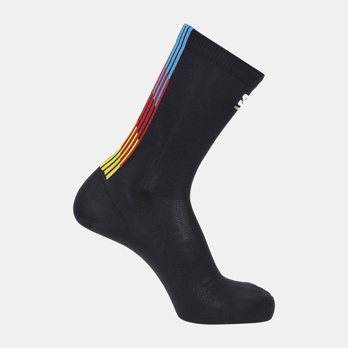 Salomon Run Pulse Race Flag Crew Socks Μαυρο