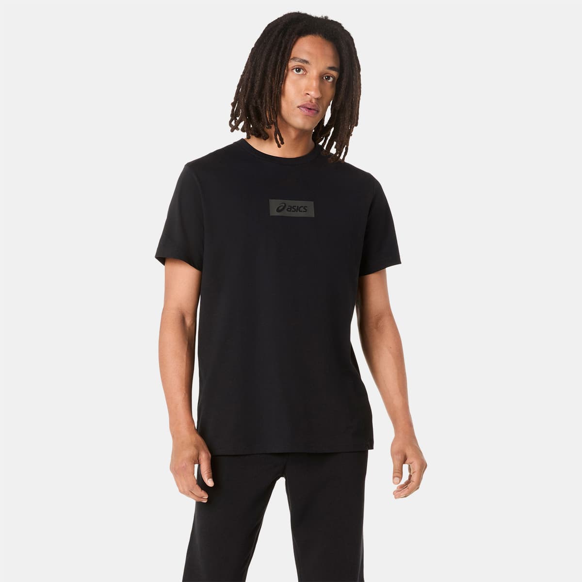 Asics Chest Logo T-Shirt Μπλε