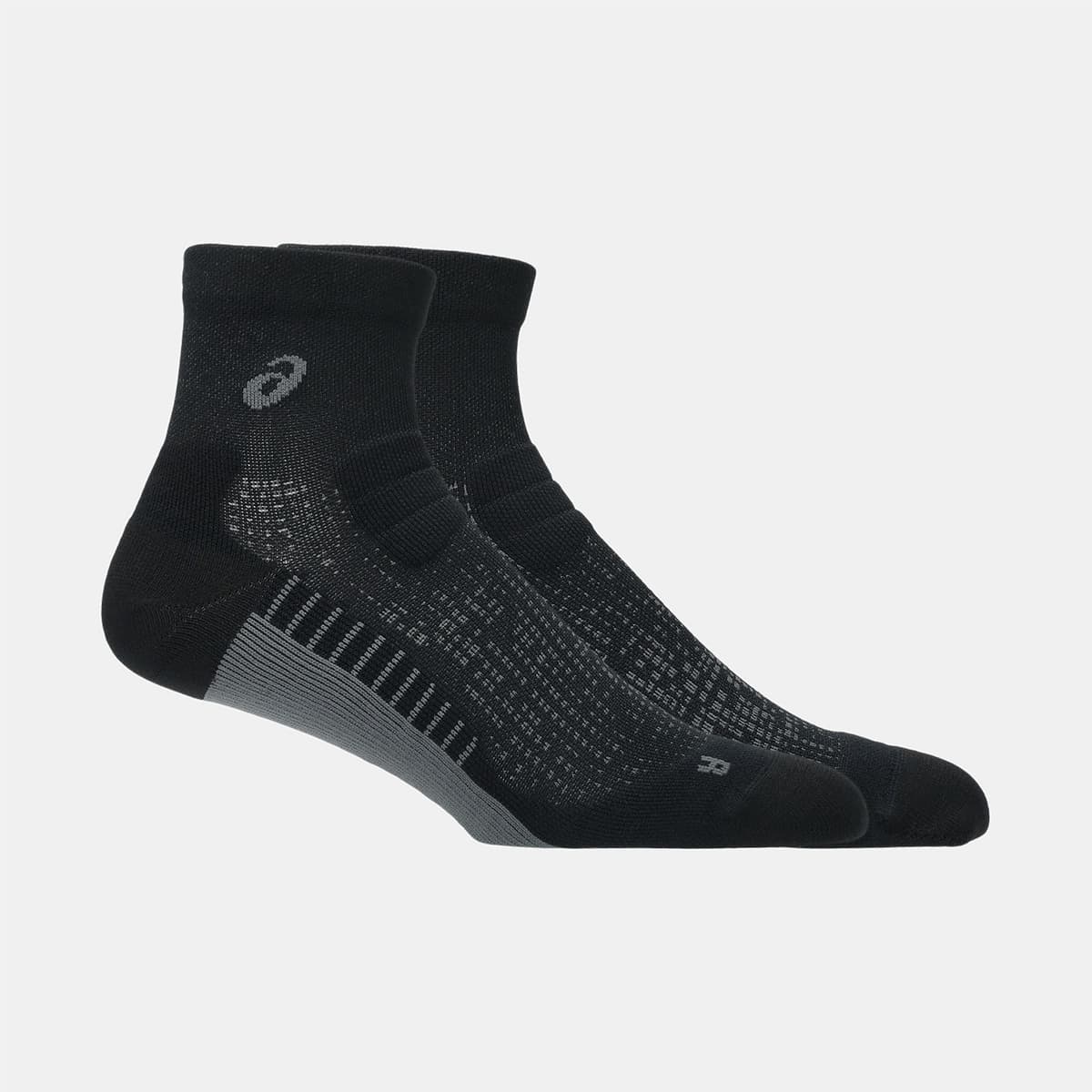 Asics Performance Run Quarter Sock Μαυρο