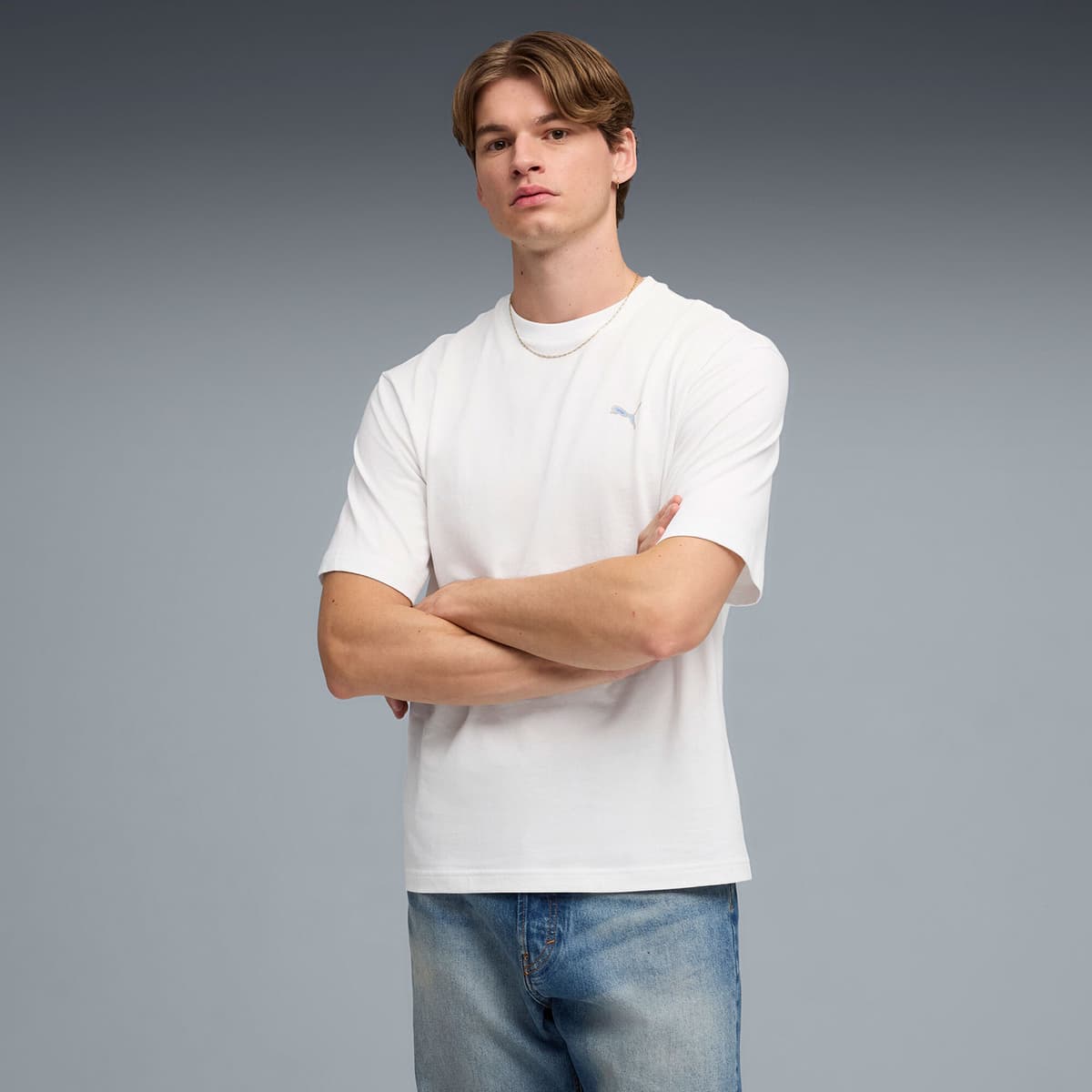 Puma Graphic Back T-Shirt Μπλε