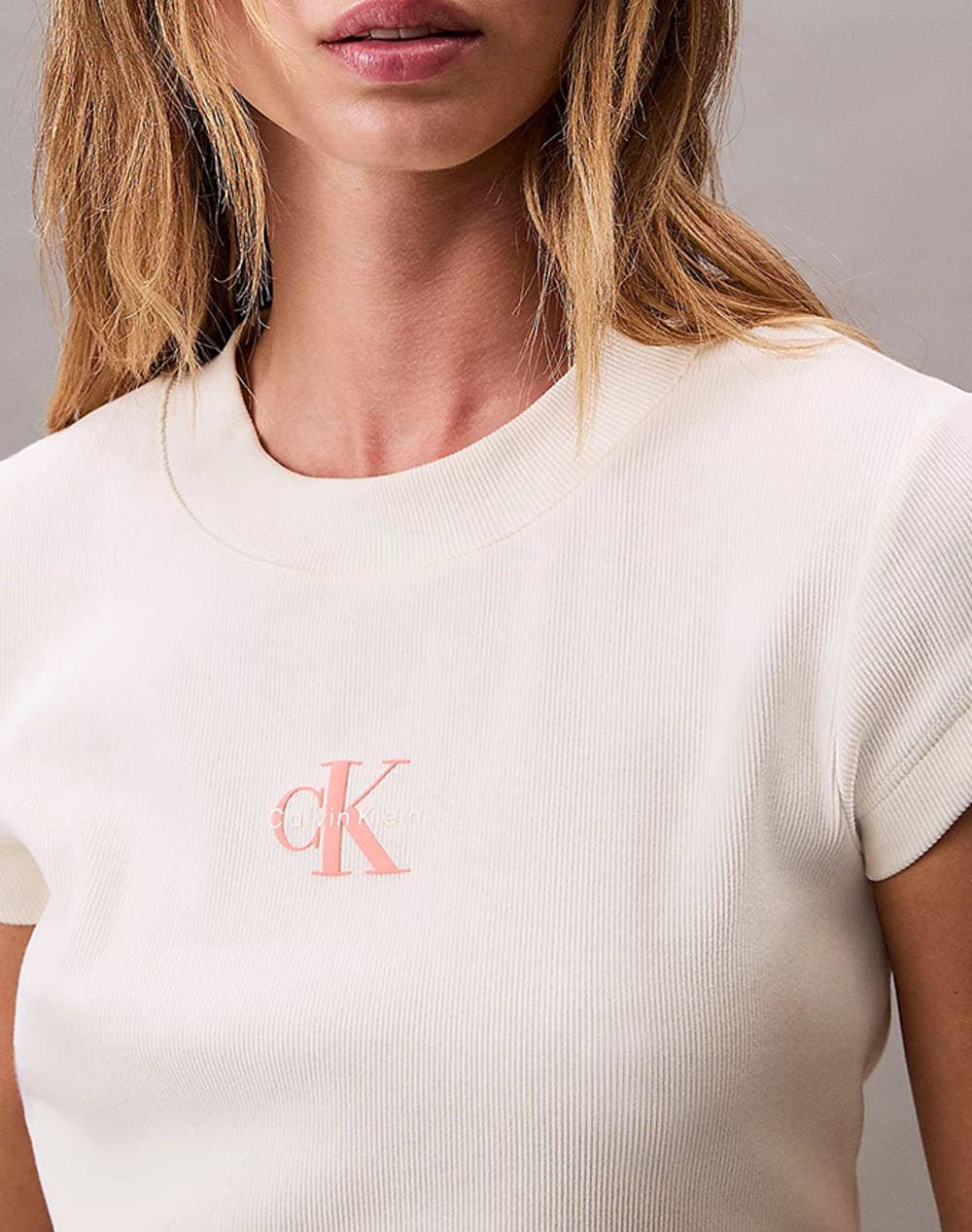 Women's T-Shirts Calvin Klein Ecru