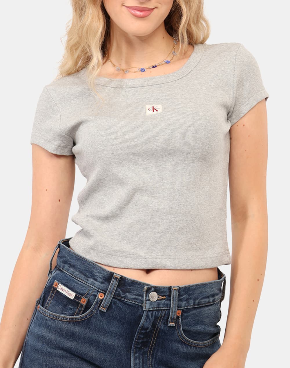 Γυναικείο T-shirt Λευκό Calvin Klein LV047C200G-YAA