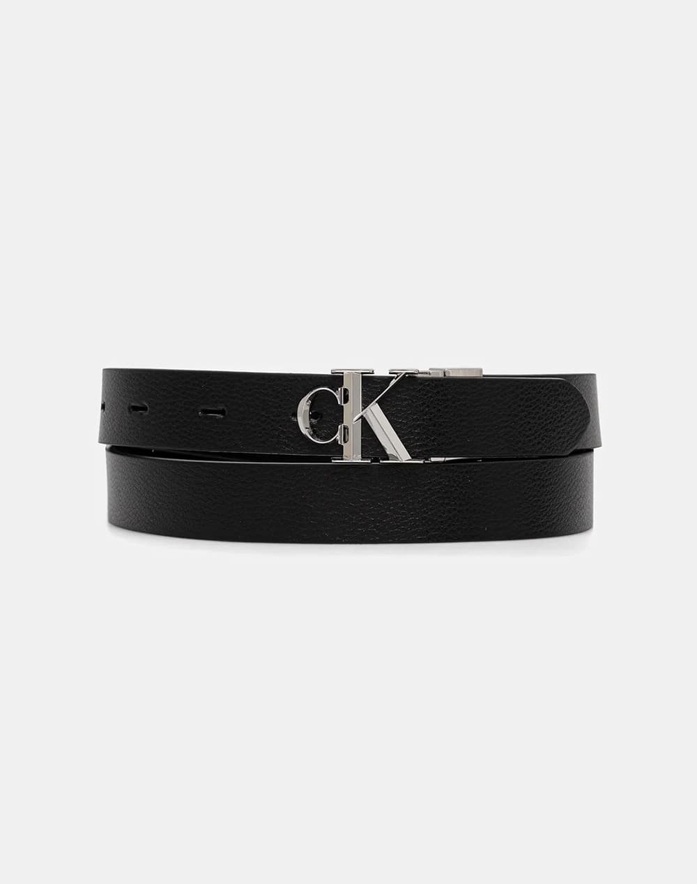 ΖΩΝΗ CALVIN KLEIN FACTED CK BUCKLE 25MM REV ADJ M BLACK/CHATEAU CALVIN KLEIN