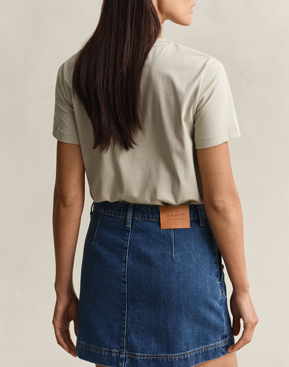 Women's T-Shirts Gant Khaki