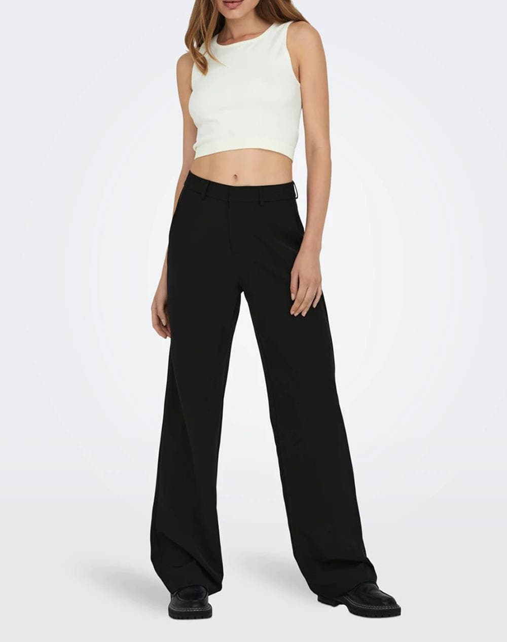 Women's Wide Leg Pants Only Black