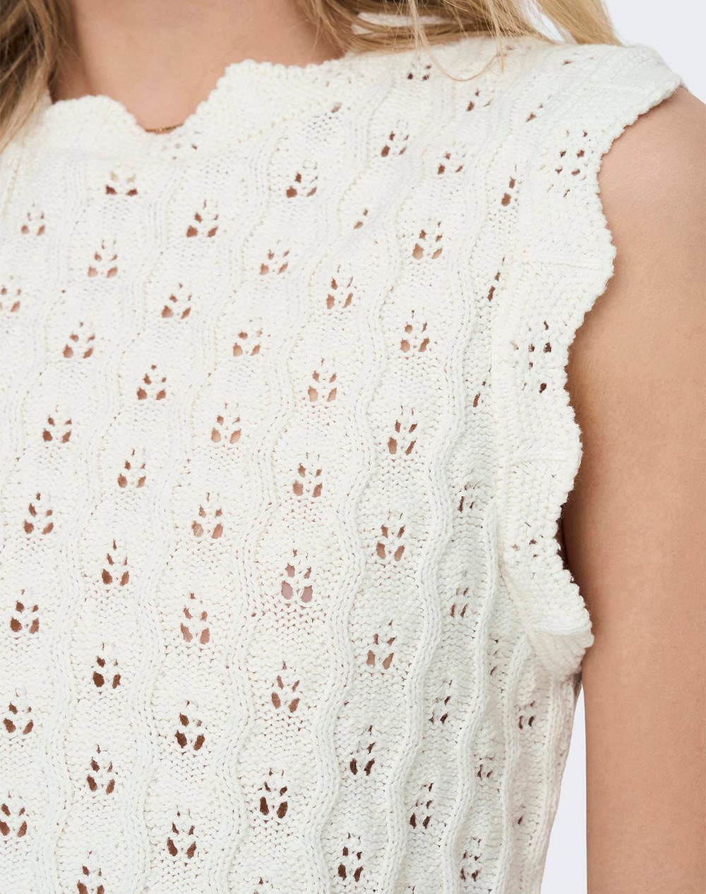 Women's Sleeveless Tops Only Ecru