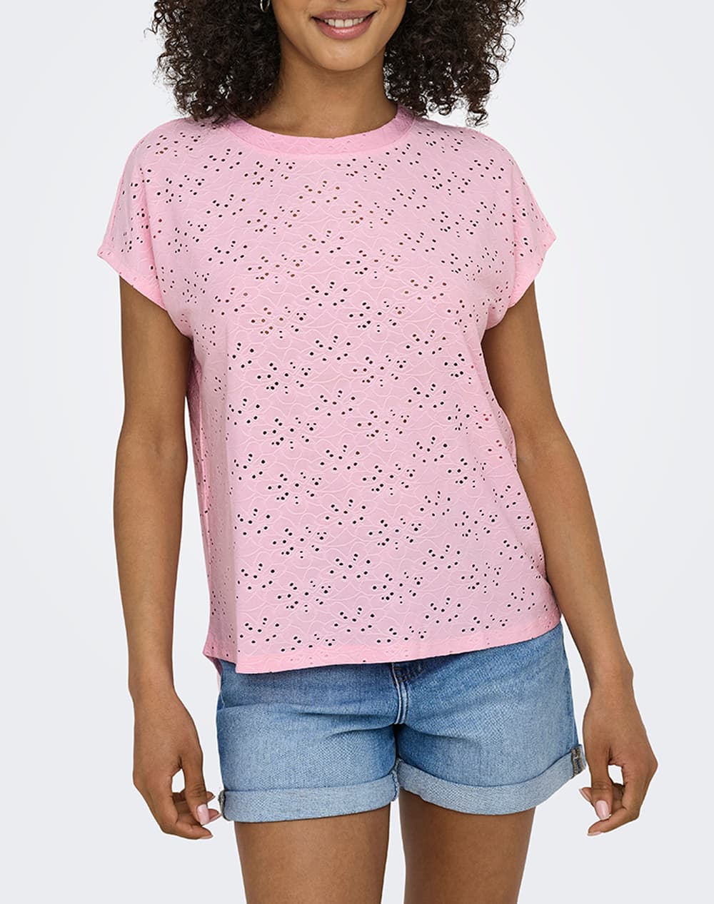 ONLY ONLSMILLA S/S TOP JRS NOOS 15231005-Cloud Dancer White