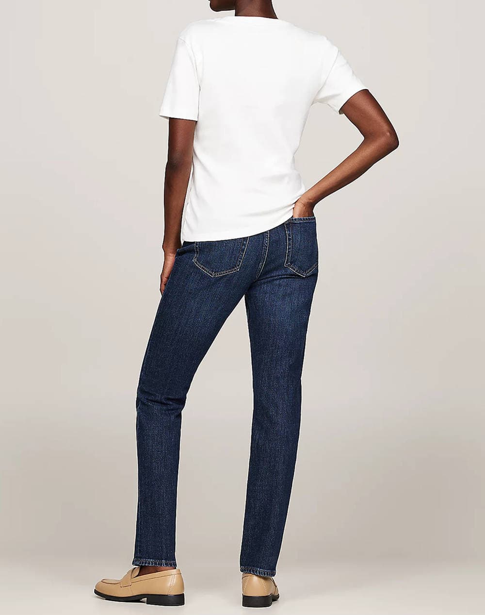 Women's T-Shirts Tommy Hilfiger Ecru