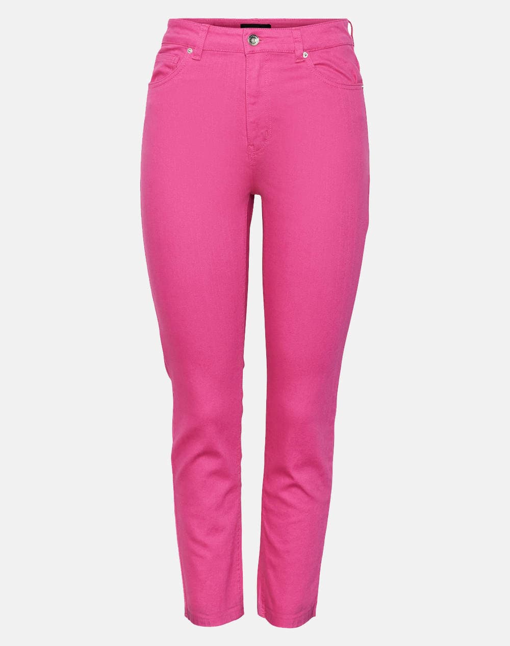 VERO MODA VMBRENDA HR STR ANKLE JEANS COLOR NOOS 10252779-Pink Yarrow Pink
