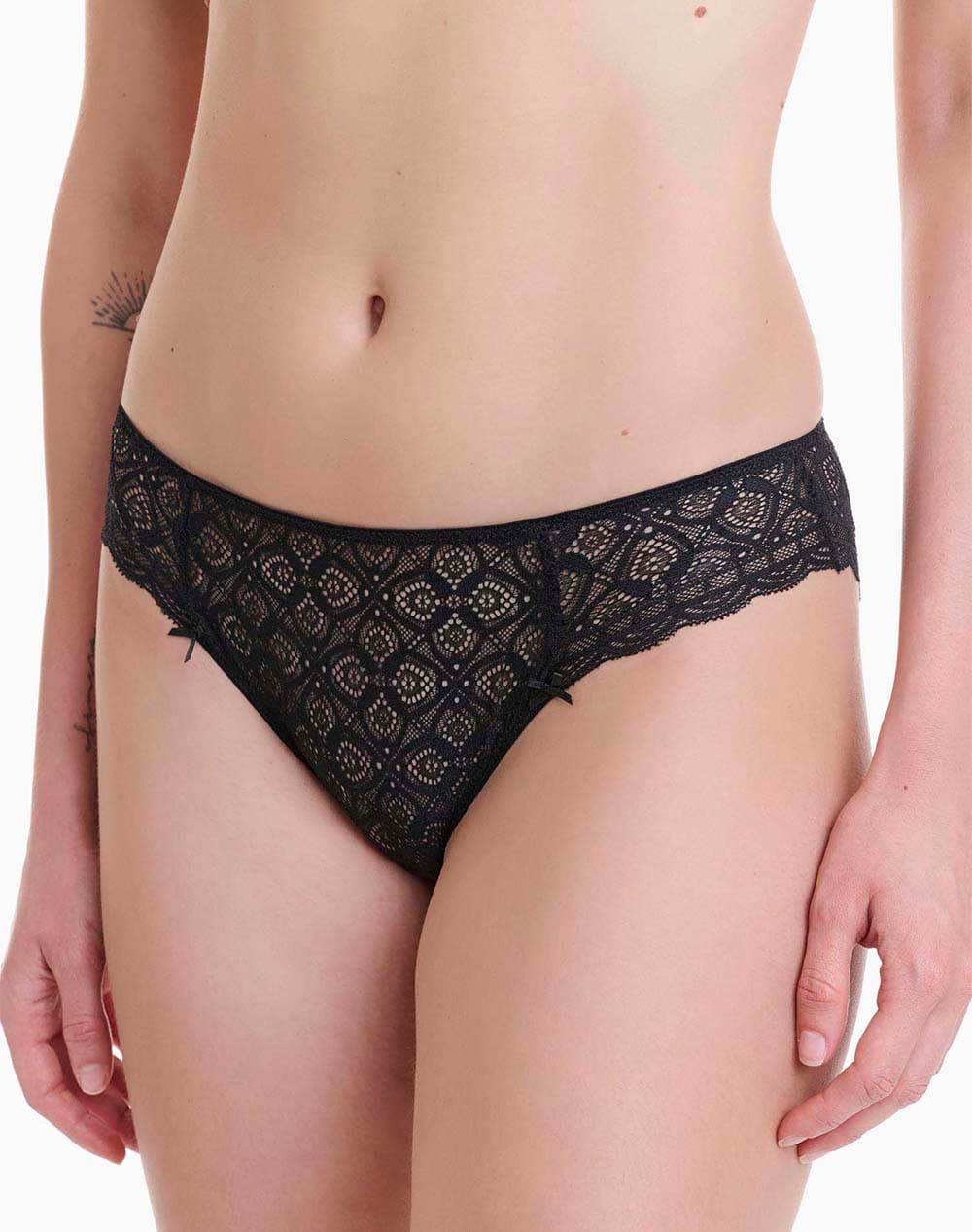 WALK ΓΥΝΑΙΚΕΙΟ ΣΛΙΠ ΜΕ ΔΑΝΤΕΛΑ W2048-02 Black