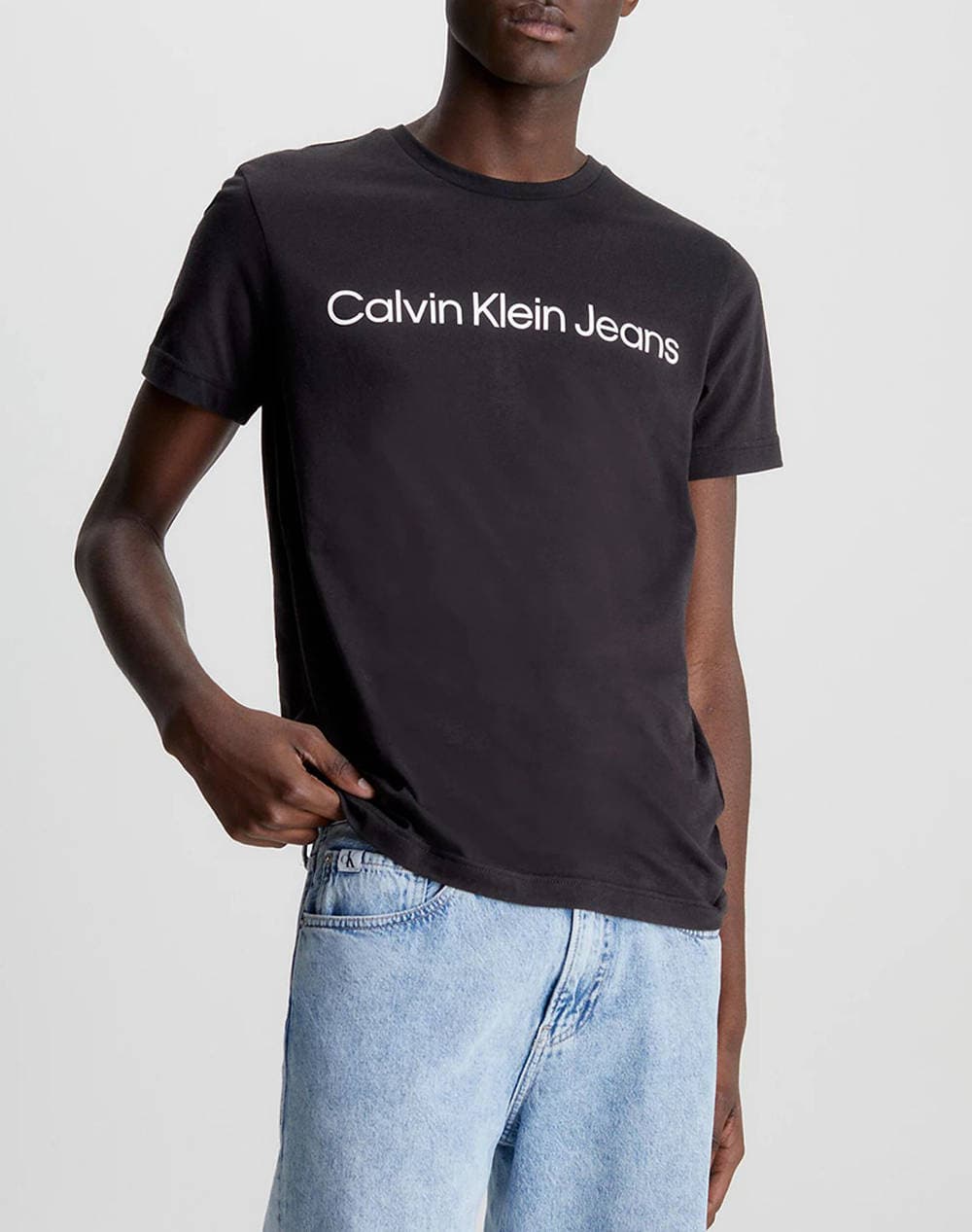 CALVIN KLEIN JEANS CORE INSTITUTIONAL LOGO SLIM TEE J30J322552-YAF White