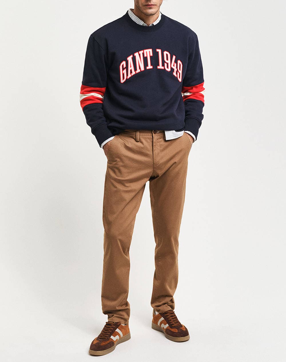 Men's Chino Pants Gant Beige