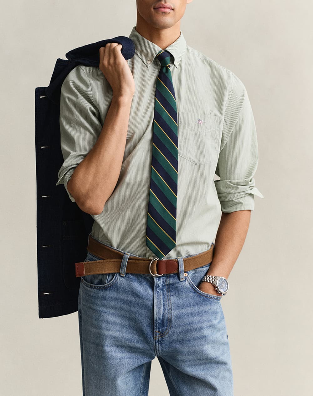 Men's Shirts Gant Blue