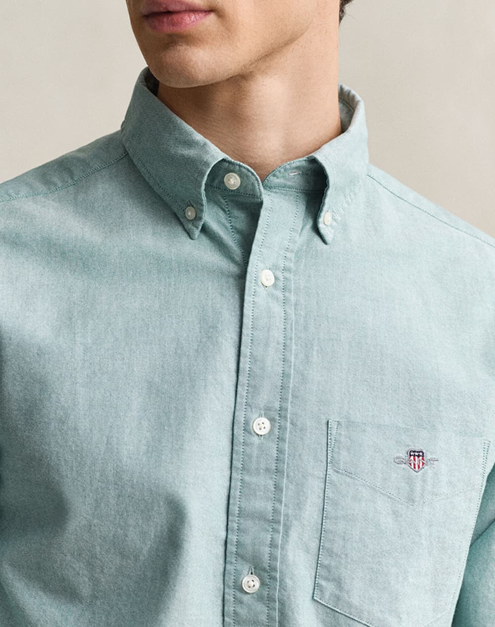 Men's Shirts Gant Green
