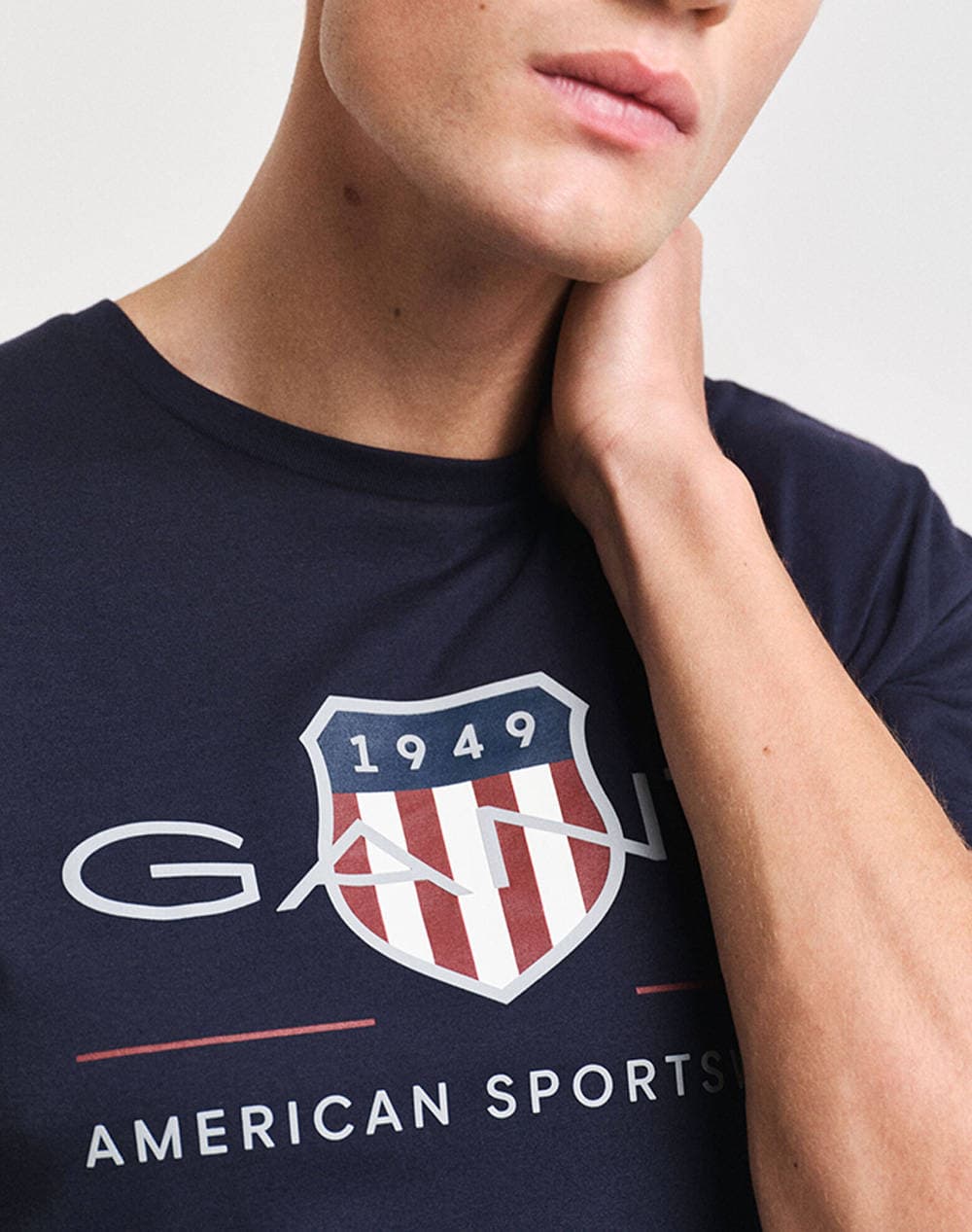 Men's T-Shirts Gant Blue