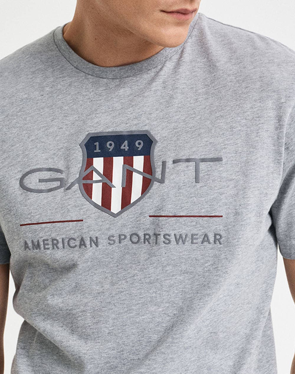 Men's T-Shirts Gant Gray