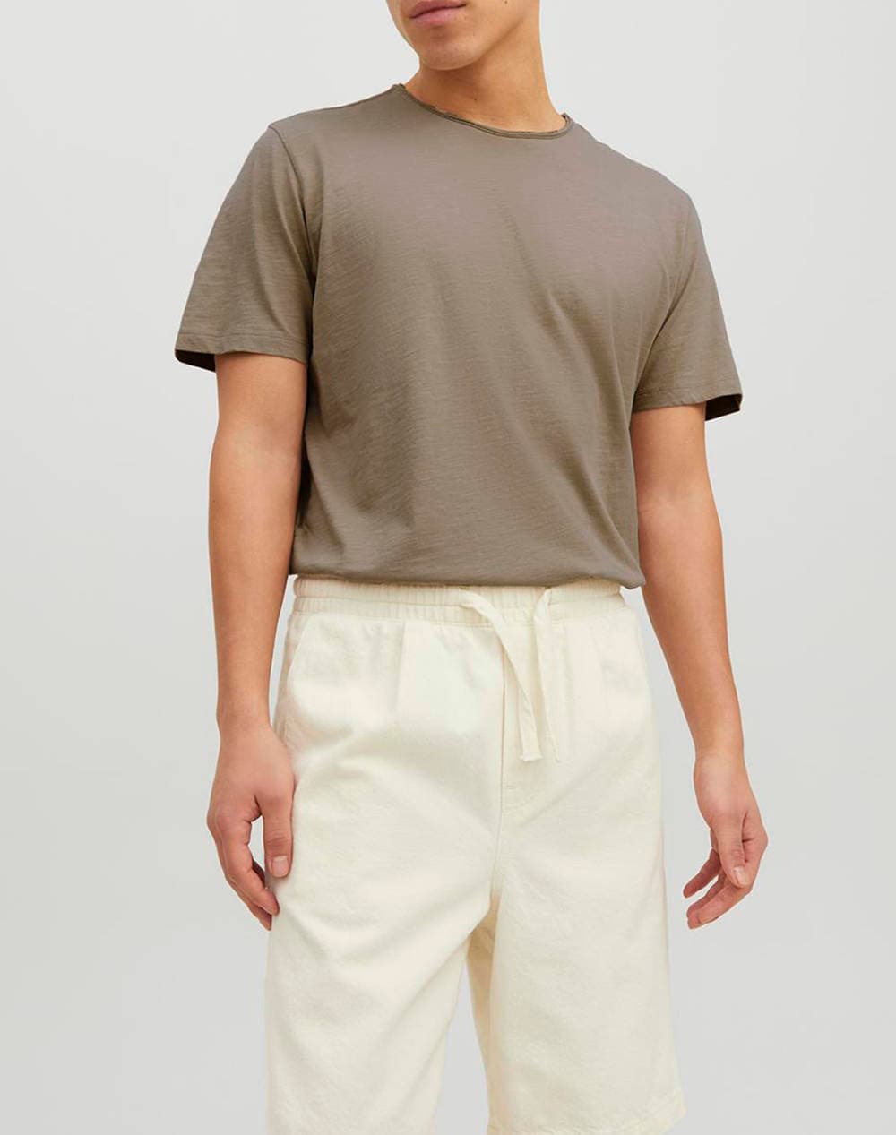 JACK&JONES ΜΠΛΟΥΖΑ JJEBASHER TEE O-NECK SS NOOS 12182498-Crockery DarkOliveGreen