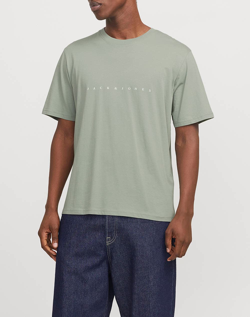JACK&JONES JJESTAR JJ TEE NOOS 12234746-Iceberg Green Olive