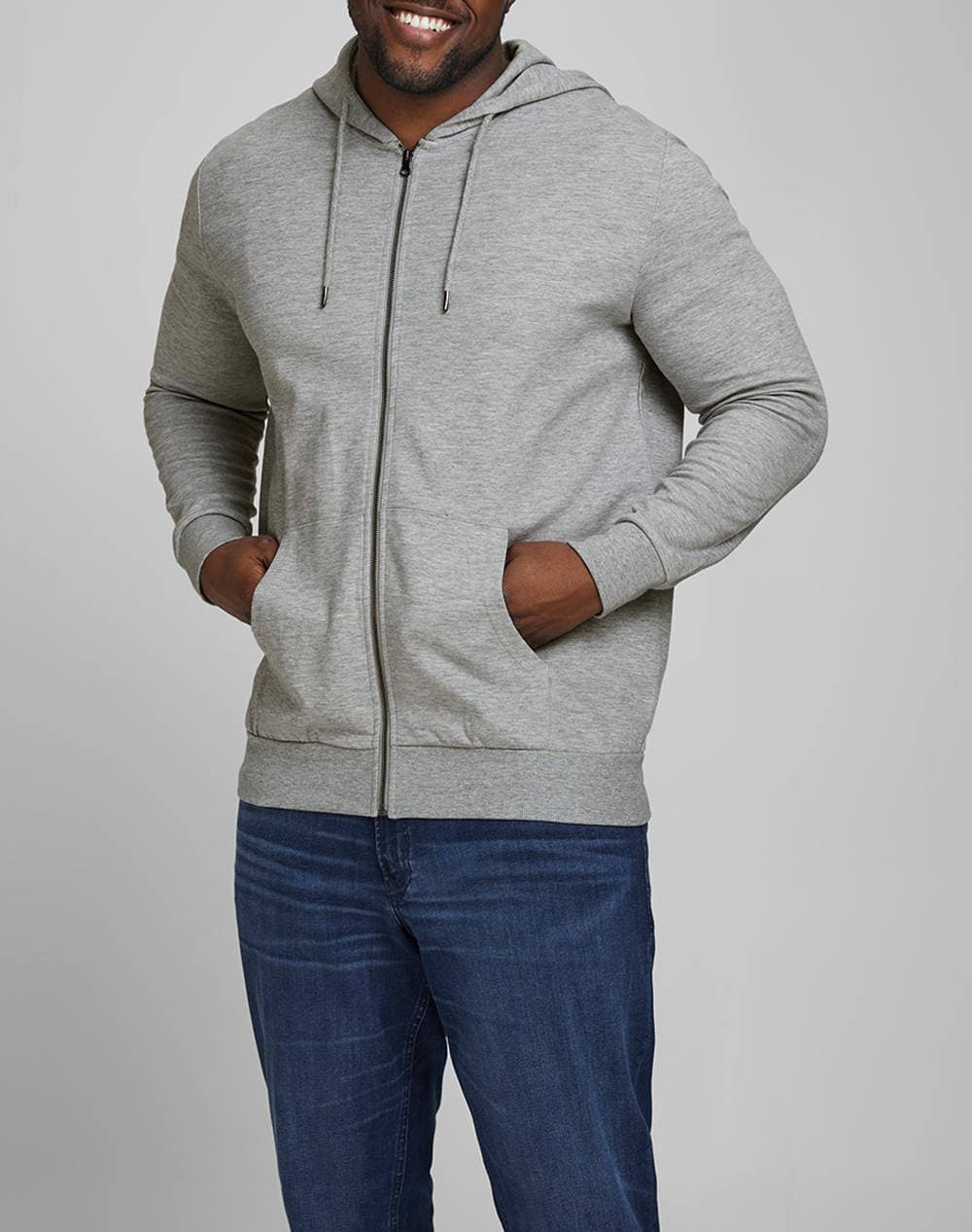 JACK&JONES ΖΑΚΕΤΑ ΦΟΥΤΕΡ JJEBASIC SWEAT ZIP HOOD NOOS PS 12182493-Navy Blazer NavyBlue