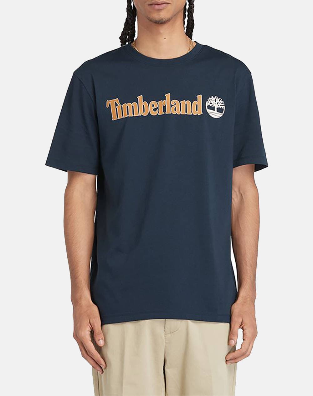TIMBERLAND KENN Linear Logo Short Sleev TB0A5UPQ-433 DarkBlue