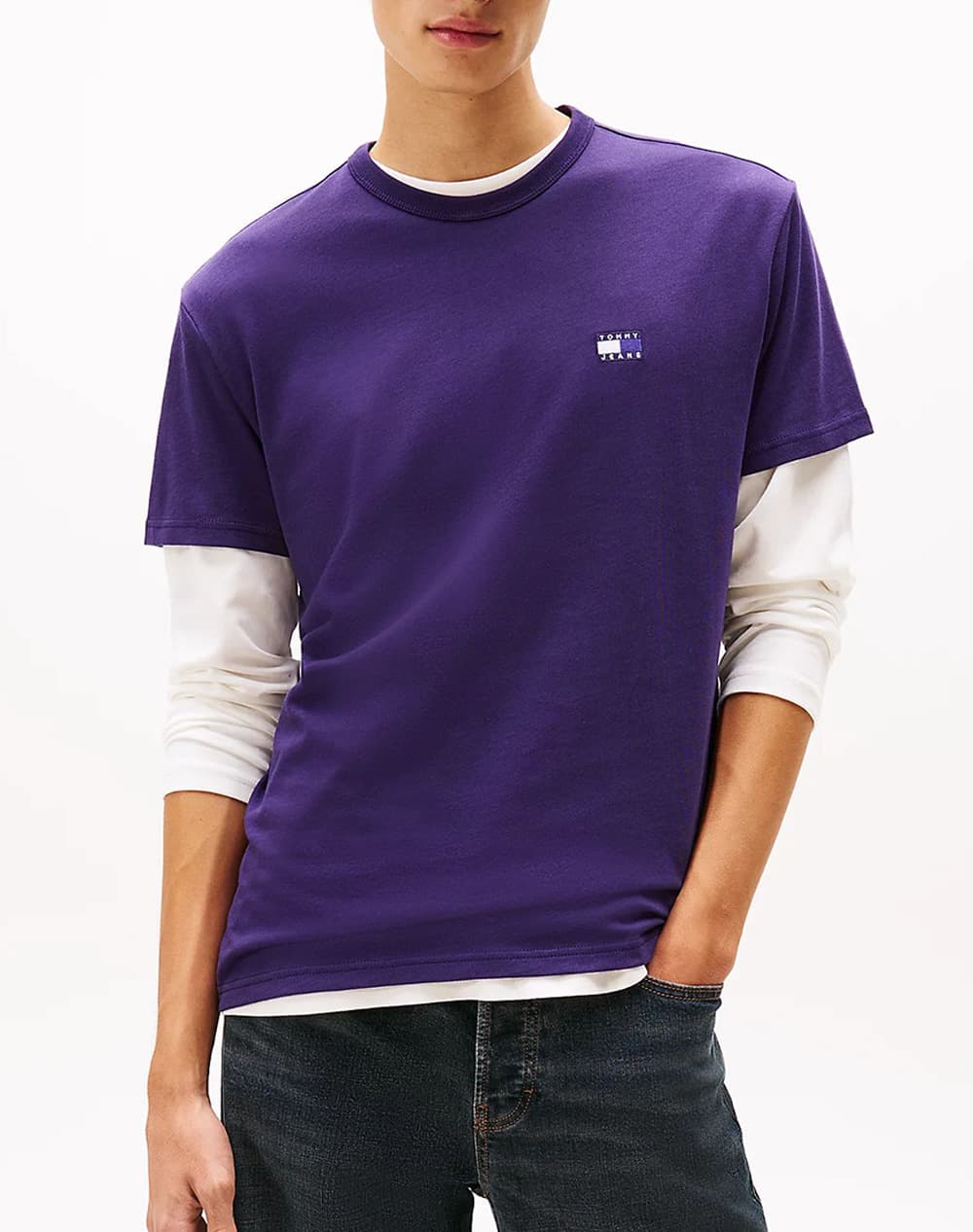 Men's T-Shirts Tommy Jeans Purple