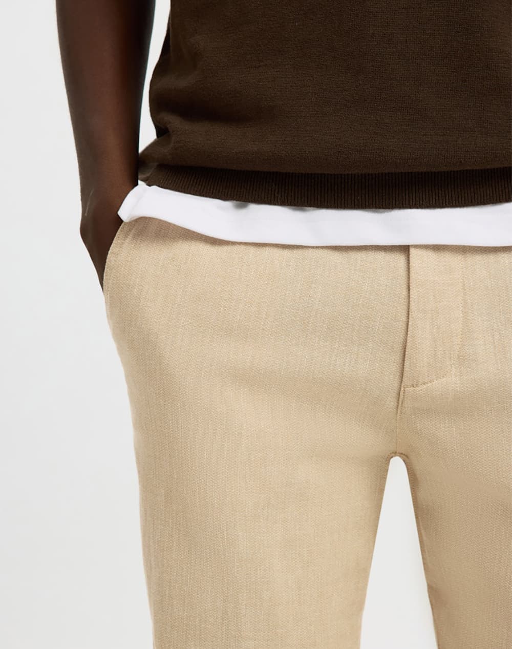 Men's Chino Pants Selected Beige