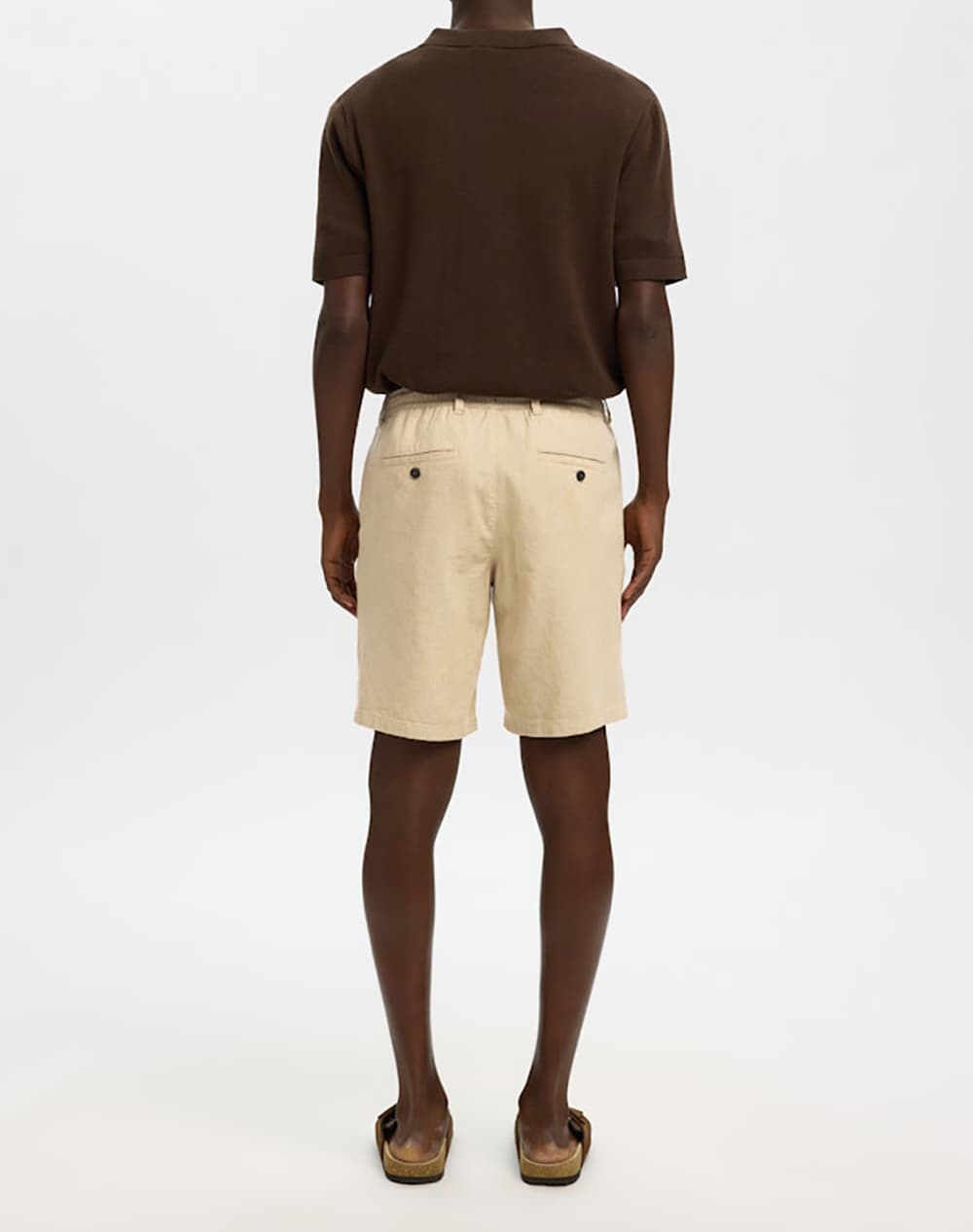 Men's Chino Shorts Selected Beige