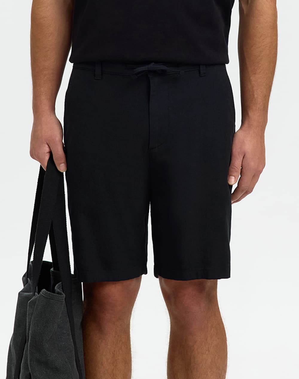 SELECTED SLMREGULAR-BRODY LINEN BLD SHORTS NOOS 16087638-IncenseMIXEDW.OATMEAL Biege