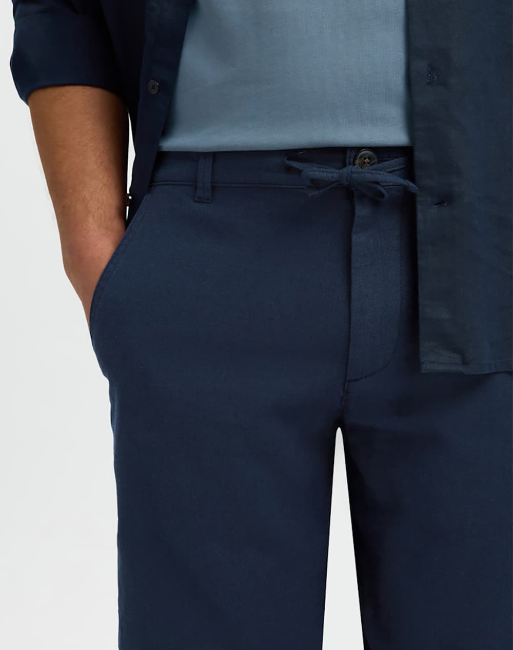 Men's Chino Shorts Selected Blue