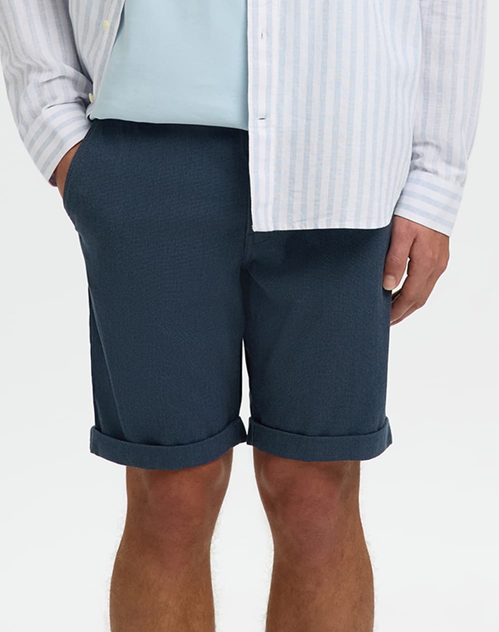 SELECTED SLMSLIM-LUTON MILES FLEX SHORTS NOOS 16092357-Dark SapphireW.BERINGSEA DarkBlue